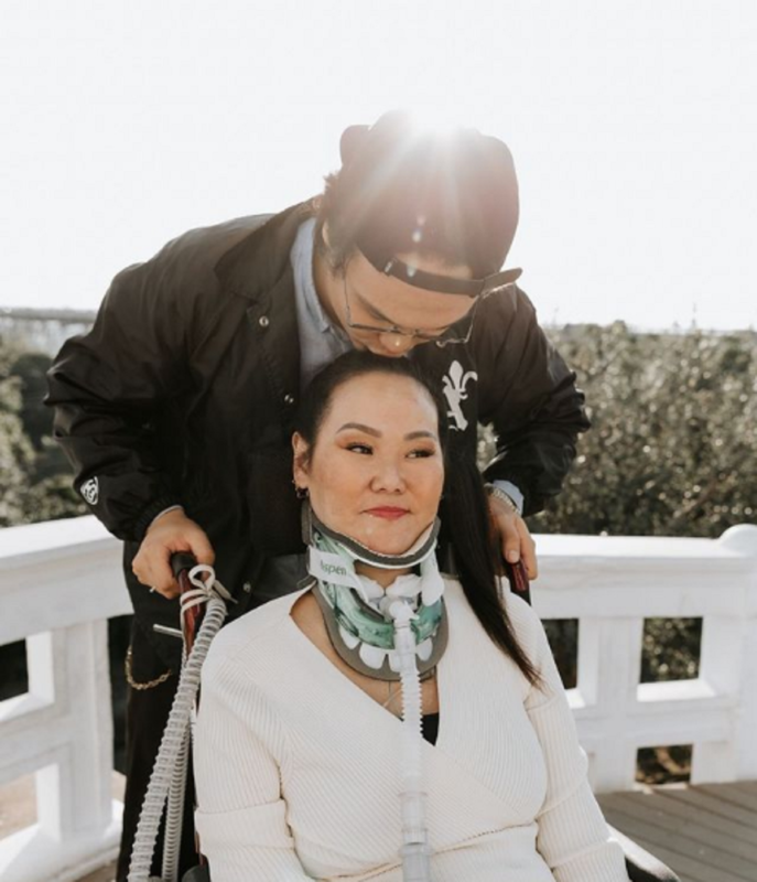 Após ser diagnosticada com ELA, Larissa Takashima Ouriques resolveu fundar a Arela/SC – Foto: Reprodução/Instagram