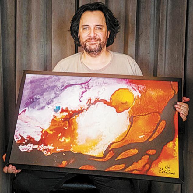 Artista plástico e professor Cristiano Chaussard vem expandindo horizontes por meio da arte