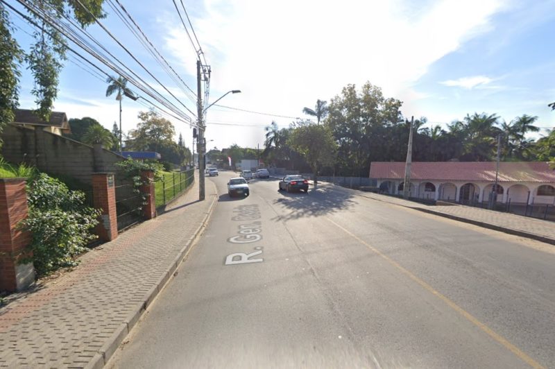 Pedestre &eacute; esfaqueado durante tentativa de assalto em Blumenau – Foto: Reprodu&ccedil;&atilde;o/Google Maps
