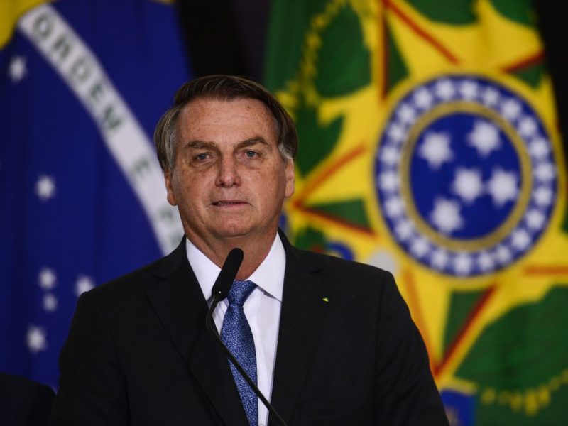 O presidente Jair Bolsonaro durante cerimônia de assinatura de acordo com os EUA para participar do Programa Lunar Nasa Artemis. – Foto: Marcelo Camargo/Agência Brasil/ND