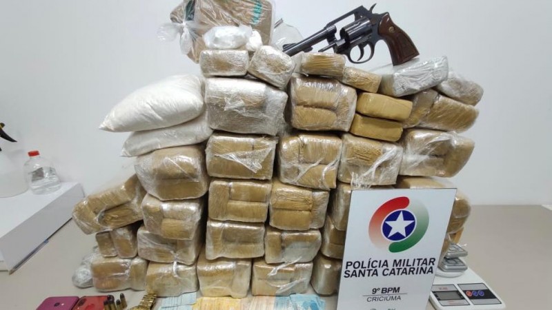 Balanço aponta que a maconha lidera o número de apreensões na região do 9º BPM – Foto: Divulgação/9ºBPM/ND