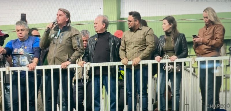 Jo&atilde;o Rodrigues, Bolsonaro, Jorginho Melo, Caroline De Toni e Daniela Reihner – Foto: NDMais