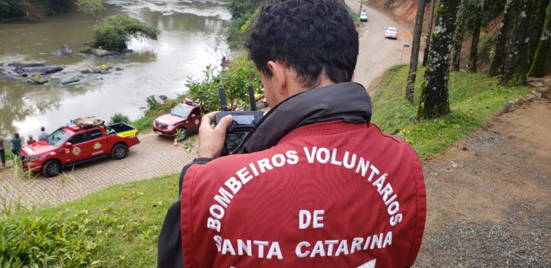 Buscas por homem que desapareceu no Rio Benedito ap&oacute;s pular para salvar pato completam uma semana – Foto: Gerson Luiz Vogel/Corpo de Bombeiros Volunt&aacute;rios da Uni&atilde;o