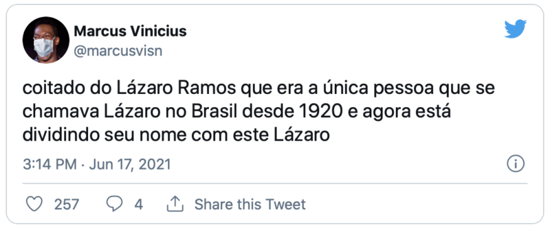 Lázarado Ramos: internautas flagram vacilo de apresentador – Foto: Reprodução