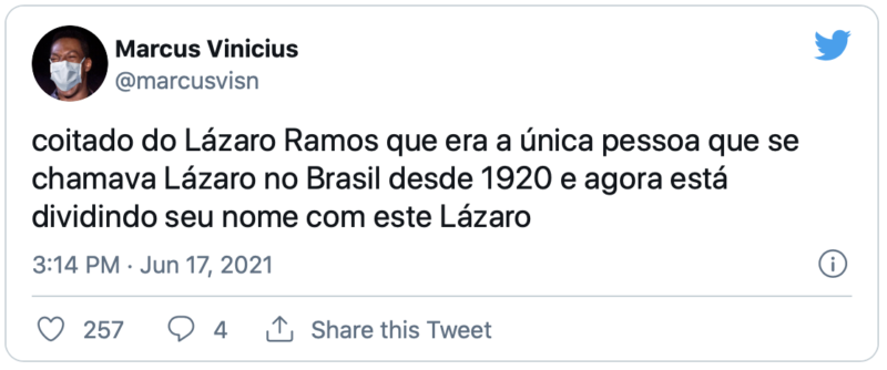 Lázarado Ramos: internautas flagram vacilo de apresentador – Foto: Reprodução