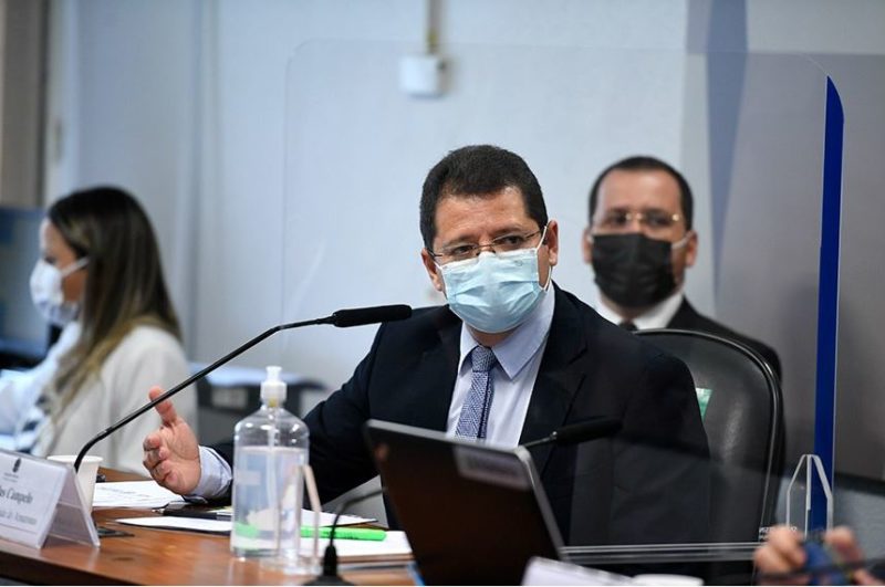 Ex-secret&aacute;rio da Sa&uacute;de do Amazonas prestou depoimento na CPI, ao longo da ter&ccedil;a-feira – Foto: Edilson Rodrigues/Ag&ecirc;ncia Senado