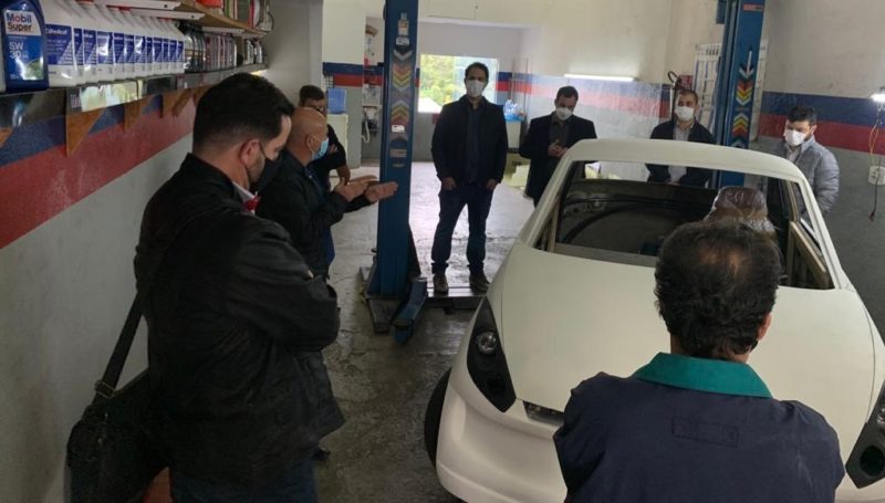 Um protótipo de carro elétrico está em fase de pré-elaboração. – Foto: Divulgação