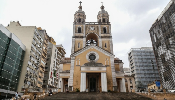 A Catedral Metropolitana de Florianópolis, que terá missa de Corpus Christi nesta quinta-feira (3)