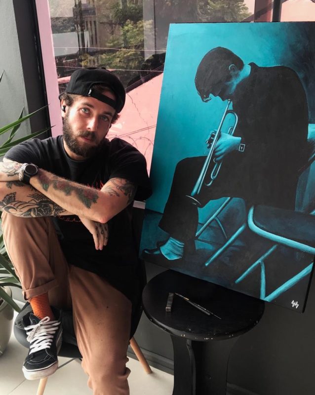 O artista manezinho que j&aacute; percorreu o mundo – Reprodu&ccedil;&atilde;o: Acervo Lucas Gon&ccedil;alves/ND