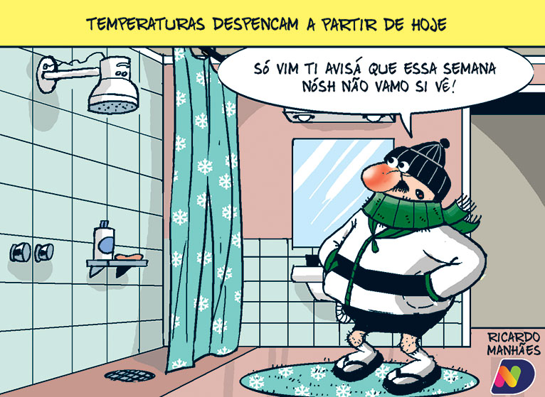 Temperaturas despecam a partir desta segunda-feira
