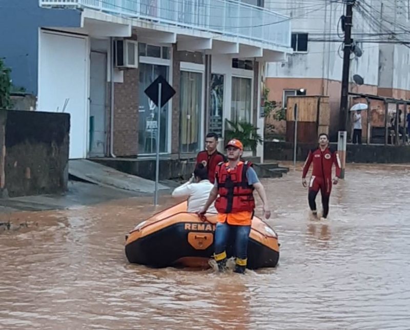 Chuva em Camboriú no mês de junho causa alagamentos &#8211; Foto: Defesa Civil Camboriú/Arquivo