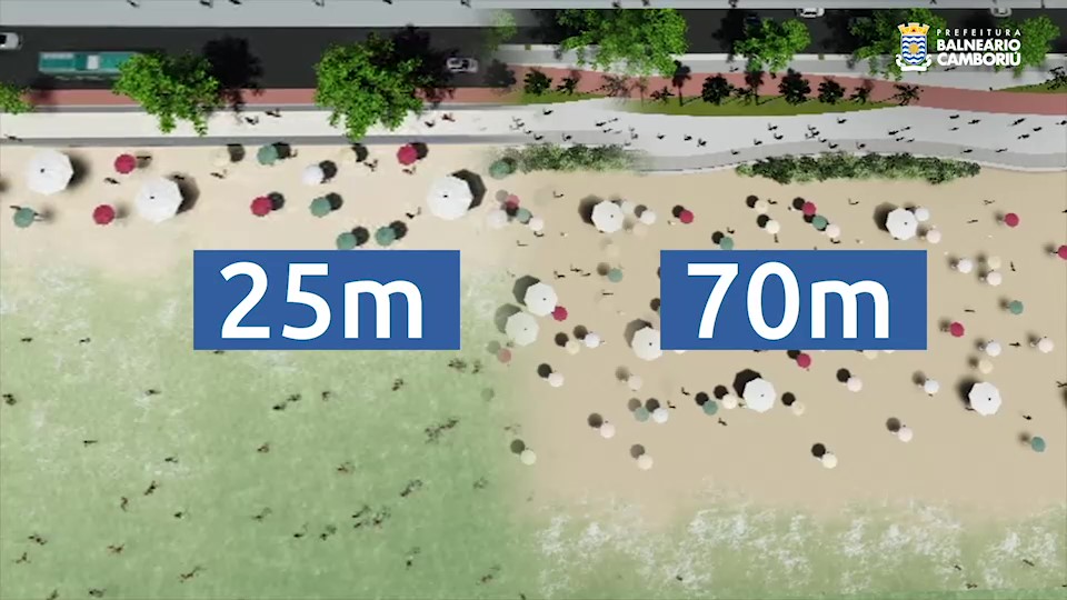 Video Shows Step by Step Work to Extend Balneario Camboriu Central Beach - BC City Hall/Disclosure