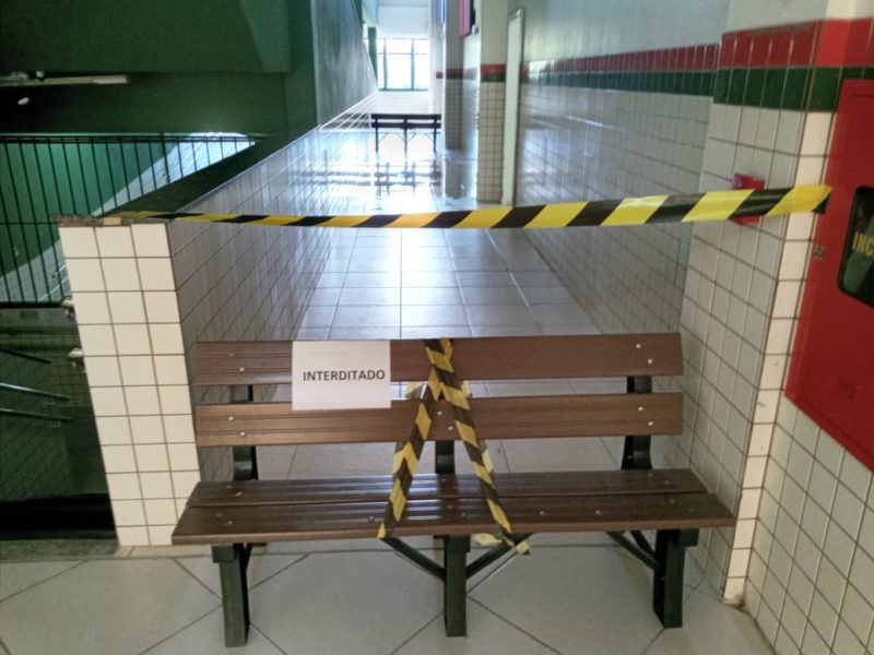 Corredor foi interditado pela Defesa Civil Municipal – Foto: Defesa Civil Municipal/Divulgação/ND