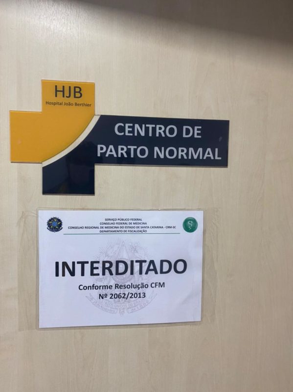 Hospital foi interditado parcialmente nesta quarta-feira (23). – Foto: CRM Santa Catarina/Divulga&ccedil;&atilde;o/ND