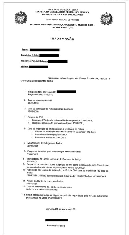 Grupo ND teve acesso à cronologia do caso -