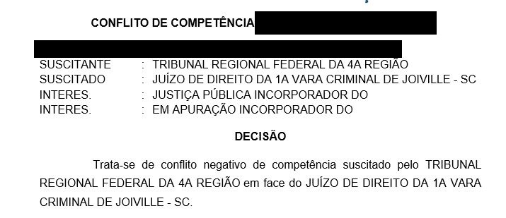Decisão publicada pelo STJ expôs nome dos envolvidos em estupro coletivo em Joinville – Foto: STJ/Reprodução