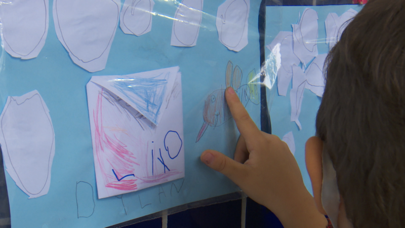 Alunos mostram que já entendem os perigos da dengue – Foto: Jonathan Rocha/NDTV