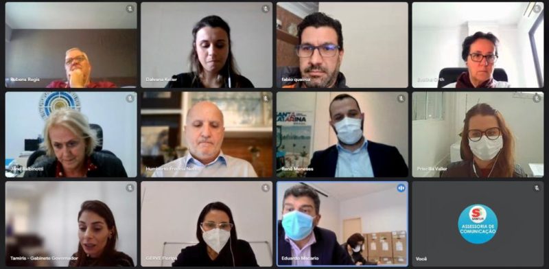 Grupo de trabalho avan&ccedil;ou na discuss&atilde;o sobre os eventos-testes em Santa Catarina – Foto: Divulga&ccedil;&atilde;o/ND