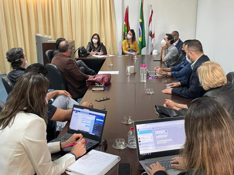 Reunião discutiu protocolos para a retomada segura dos eventos em Santa Catarina – Foto: Renan Koerich/Divulgação/Santur/ND