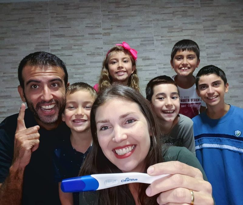 Família Pedal 7, de Itajaí, anuncia a vinda do 6º bebê – Foto: Reprodução Facebook