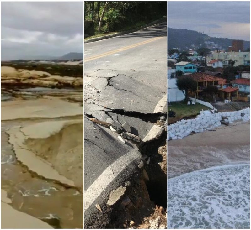 desastres provocados pela chuva em Florianópolis