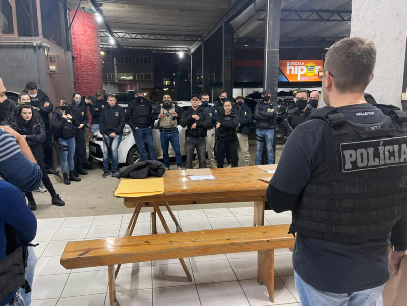 Operação mobilizou cerca de 50 policiais do Sul do Estado – Foto: Polícia Civil/ND