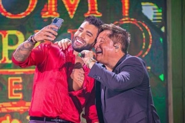 A live com Gusttavo Lima e Leonardo alcançou 1,5 milhão de usuários simultâneos na plataforma de vídeos – Foto: Reprodução/Instagram