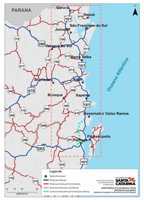 Estudo prev&ecirc; rodovia estadual alternativa &agrave; BR-101 no Litoral Norte – Foto: Secom/Divulga&ccedil;&atilde;o/ND