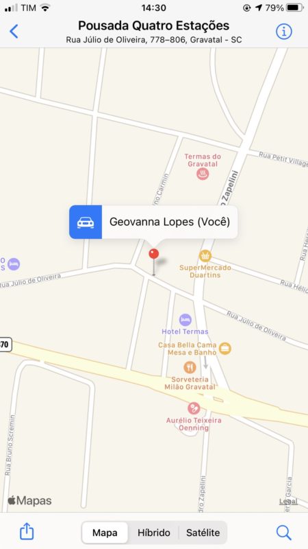 O destino procurado, Gravat&aacute;, acabou se tornando um pouco diferente do esperado – Foto: Reprodu&ccedil;&atilde;o/Twitter/ND