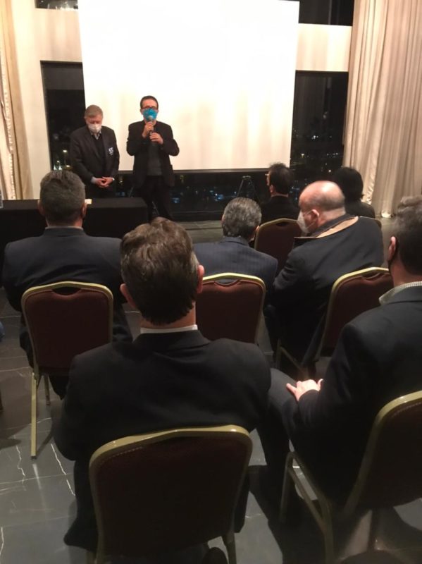 Helio Costa anunciou filia&ccedil;&atilde;o ao PSD durante reuni&atilde;o do partido – Foto: Divulga&ccedil;&atilde;o