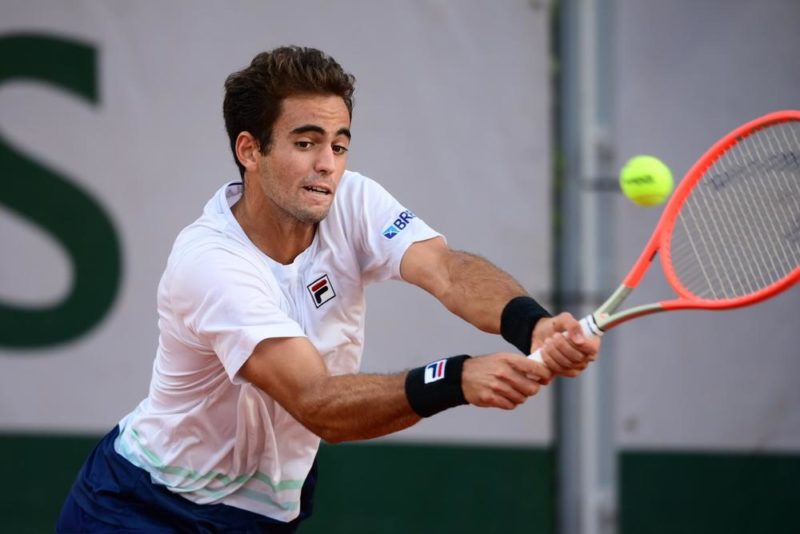 João Loureiro, de Itajaí, vai disputar no fim do mês o campeonato de Wimbledon, em Londres – Foto: André Ferreira/FFT/Divulgação