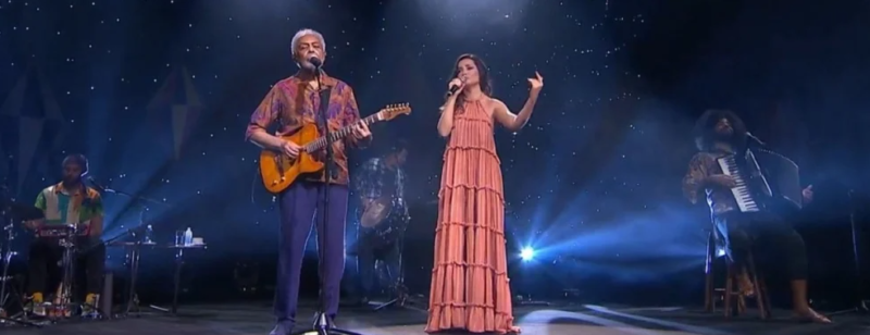 Paraibana participou de show com Gilberto Gil – Foto: Globoplay/Multishow/Reprodução