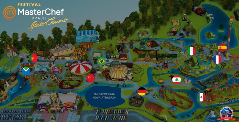 Saiba onde cada estação do Festival MasterChef vai ficar no parque Beto Carrero – Foto: Beto Carrero World/Divulgação