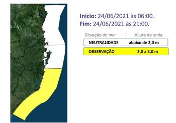 Ciclone extratropical poderá provocar fortes ondas marítimas – Foto: Defesa Civil de SC/Divulgação/ND