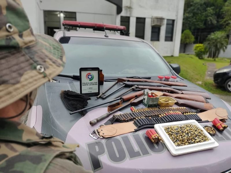 PMA apreende materiais de caça ilegal