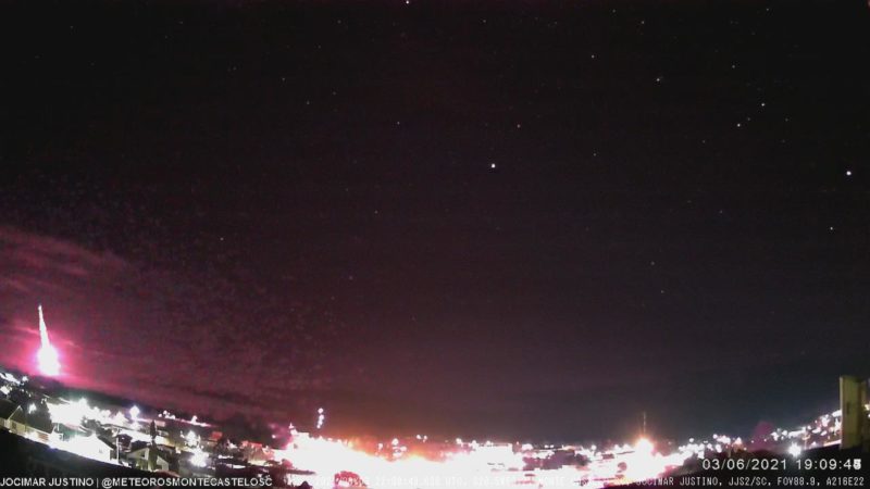 Em Monte Castelo, fenômeno pode ser visto por volta das 19h – Foto: Jocimar Justino/Divulgação