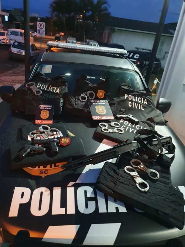 Segurança pública civil se mobiliza em várias cidades catarinenses nesta quinta-feira (24) &#8211; Foto: Polícia Civil/Divulgação/ND