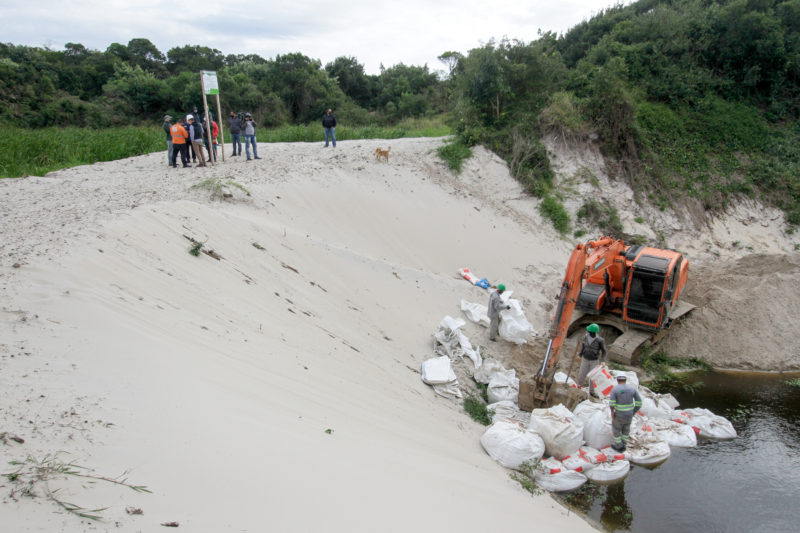 Há uma preocupação dos órgãos municipais quanto a um novo rompimento – Foto: Leo Munhoz/ND