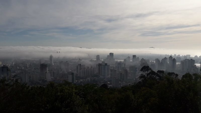 Registro do Morro da Cruz em Itajaí, Litoral Norte de SC – Foto: Paulo Sério/Arquivo NDTV