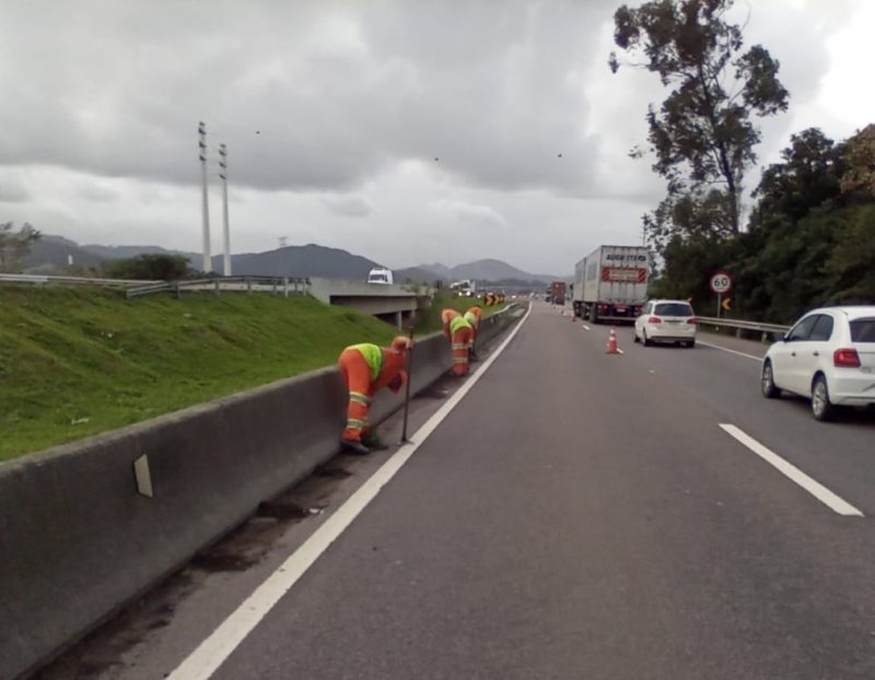 Diversos trabalhos serão realizados no trecho sul da BR-101 em Santa Catarina – Foto: Divulgação/CCR ViaCosteira/ND