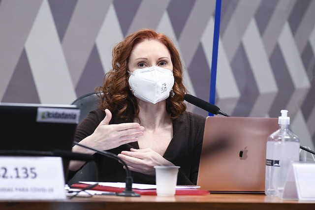 ‘Ciência não tem dois lados’, rebate Natalia Pasternak na CPI da Covid – Foto: Jefferson Rudy/Agência Senado/ND