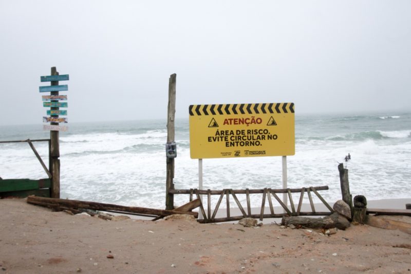 A Defesa Civil de Florianópolis alerta para que as pessoas evitem o Morro das Pedras – Foto: Leo Munhoz/ND