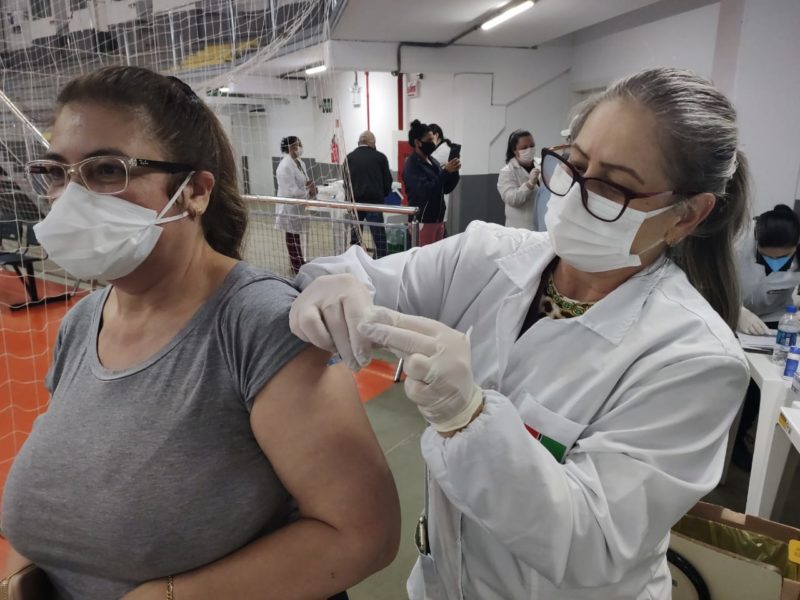 Vacinação segue no município. – Foto: Prefeitura de Xanxerê/Divulgação