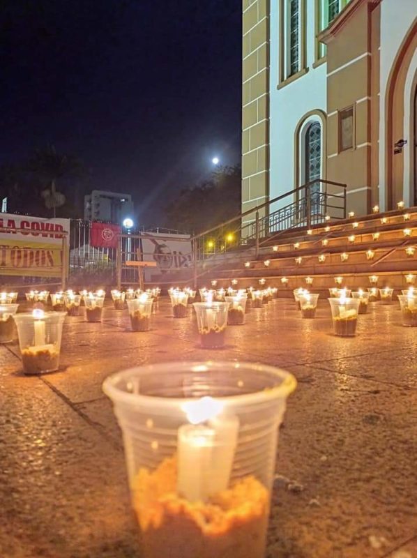 Homenagem &agrave;s v&iacute;timas da Covid-19 – Foto: Redes Sociais/Reprodu&ccedil;&atilde;o