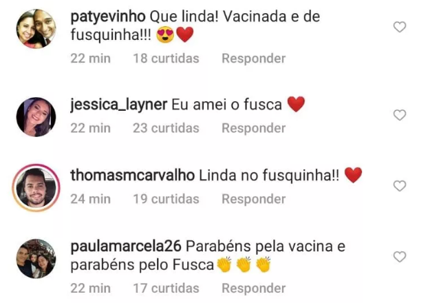 Coment&aacute;rios sobre carro dominaram postagem da jornalista – Foto: Reprodu&ccedil;&atilde;o Instagram