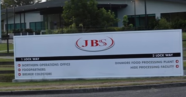 Fachada da empresa JBS nos Estados Unidos – Foto: Reprodução/ Youtube