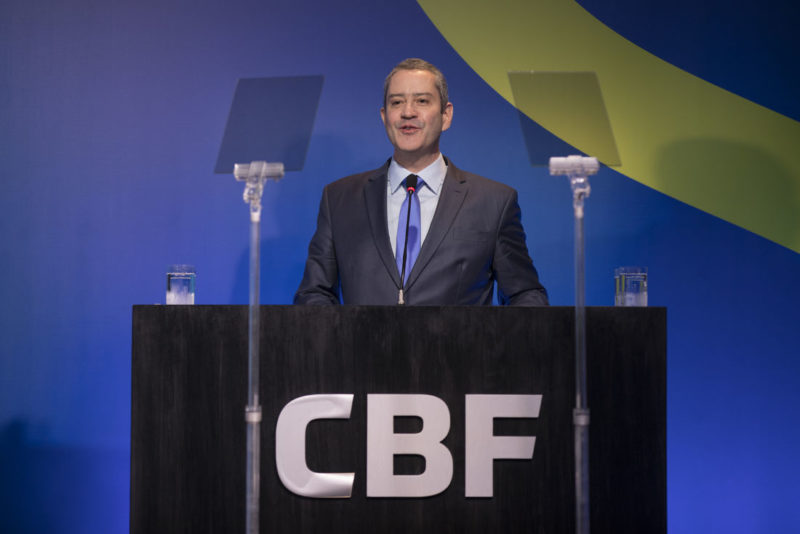 Rogerio Caboclo é denunciado por assédio; neste domingo foi confirmado o afastamento do dirigente – Foto: Lucas Figueiredo/CBF/ND