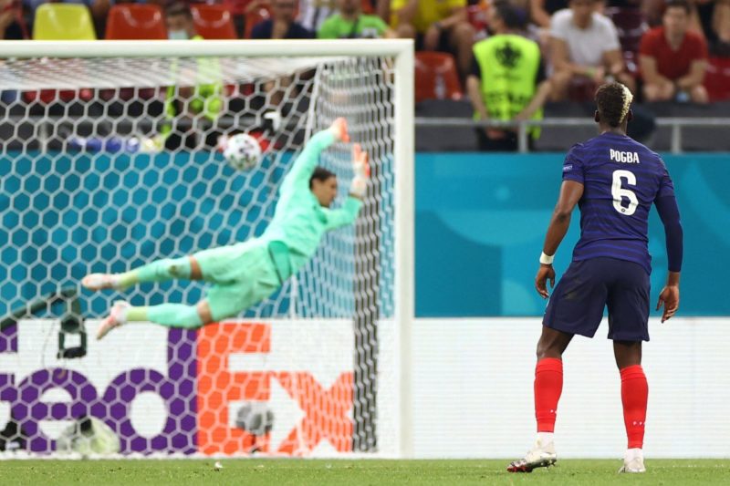 Apesar do golaço do Pogba, a França foi eliminada pela Suíça na Eurocopa 2021 &#8211; Foto: rrdivulgação/ND