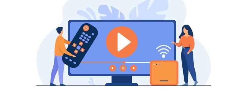 Qual o melhor streaming media player: Chromecast, Fire TV Stick ou Roku? - Fundo vetor criado por pch.vector - br.freepik.com