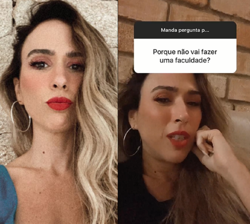 Tatá Werneck detona seguidor sobre faculdades – Foto: Instagram/Divulgação/ND
